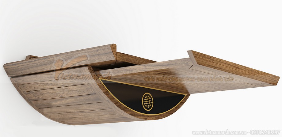 10 mẫu bàn thờ treo đẹp thiết kế theo thước lỗ ban chuẩn phong thủy > 