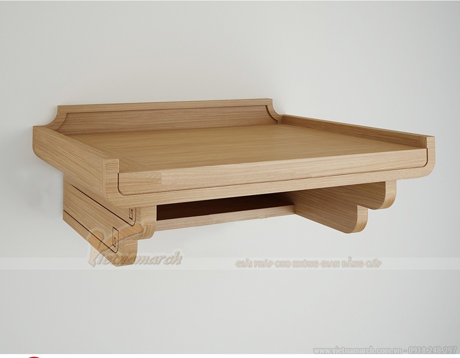 10 mẫu bàn thờ treo đẹp thiết kế theo thước lỗ ban chuẩn phong thủy > 