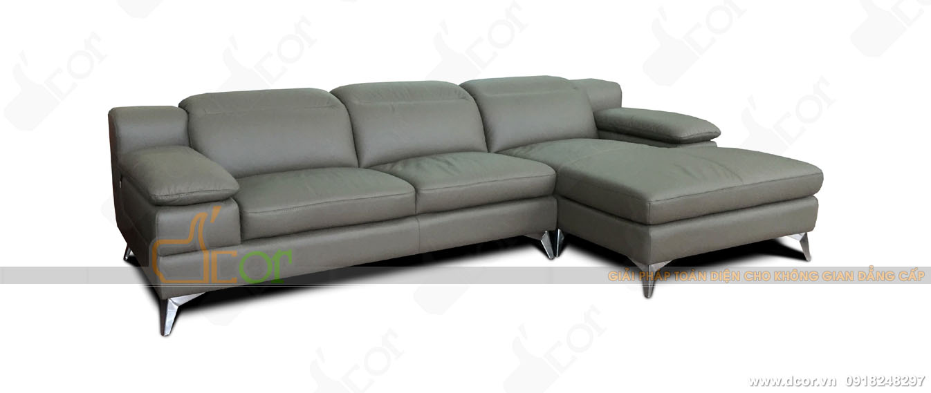 Sofa nhập khẩu cao cấp Malaysia da thật 100% cho phòng khách hiện đại
