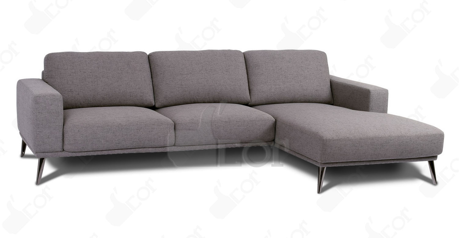 Khám phá những mẫu thiết kế sofa góc 2m tuyệt đẹp cho không gian nhà bạn > Mẫu sofa góc 2m chất liệu vải nỉ đơn giản