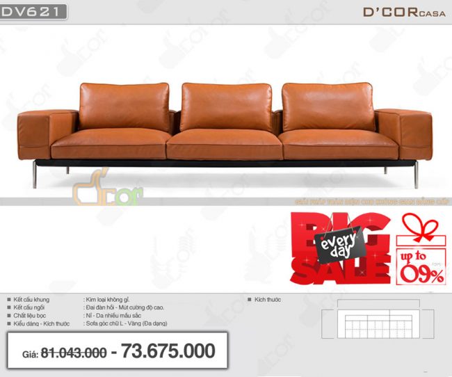 Ngỡ ngàng với siêu phẩm sofa nỉ- da đẹp hiện đại cho mọi không gian phòng khách: DG621