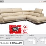 Phòng khách đơn giản, hiện đại với sofa da nhập khẩu Malaysia DG817
