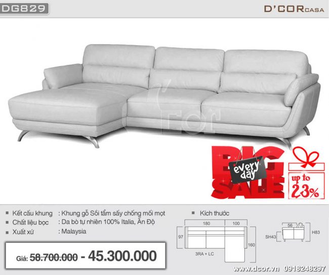 Mềm mại, êm ái bậc nhất là sofa nhập khẩu Malaysia SG829