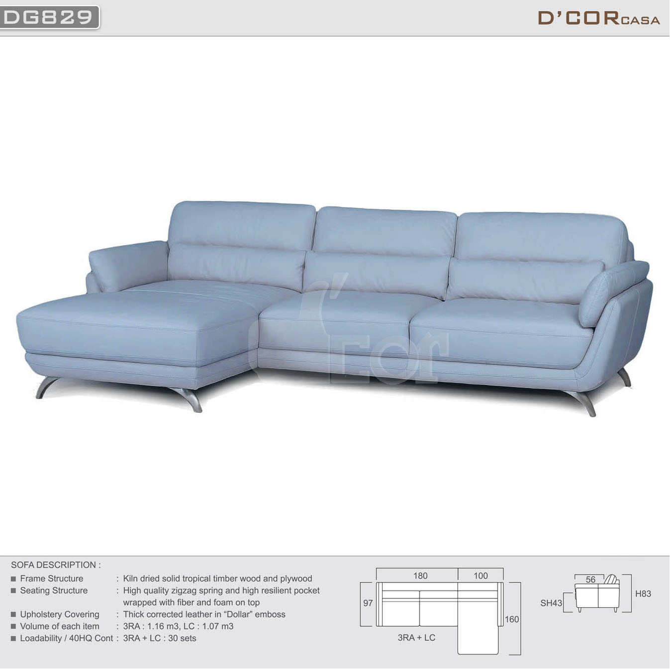 Mềm mại, êm ái bậc nhất là sofa nhập khẩu Malaysia SG829 > 