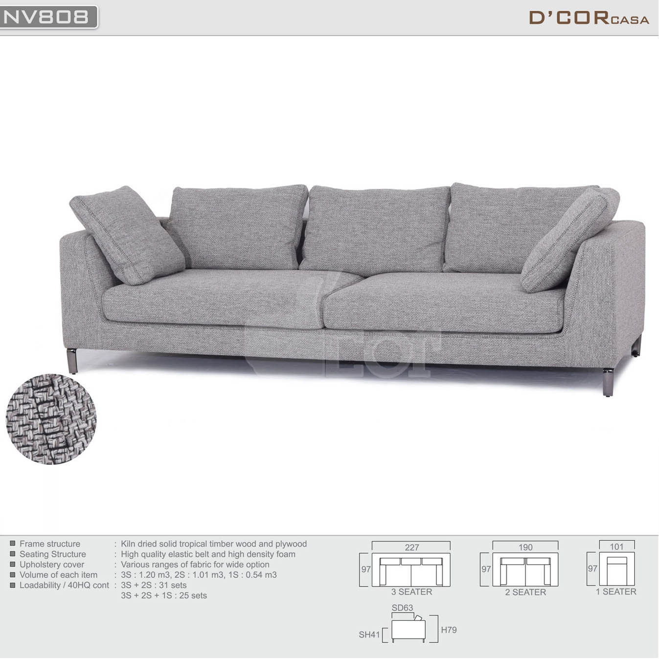 Mẫu sofa văng nỉ đẹp giá rẻ thịnh hành nhất năm 2023: NV808- nhập khẩu Malaysia > Mẫu sofa văng nỉ đẹp giá rẻ thịnh hành nhất năm 2018