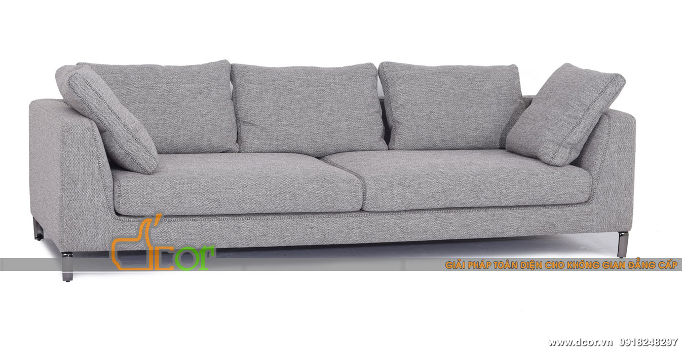Ưu điểm của sofa vải bố nhập khẩu và những mẫu sofa vải bố nhập khẩu đẹp ấn tượng > Mẫu sofa văng vải bố nhập khẩu phong cách hiện đại