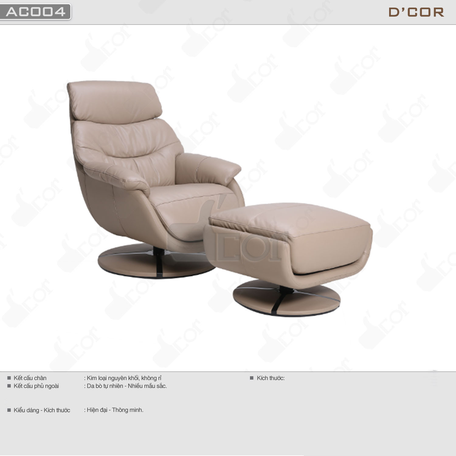 Ghế armchair đẹp hiện đại giá rẻ nhìn là mê: AC004