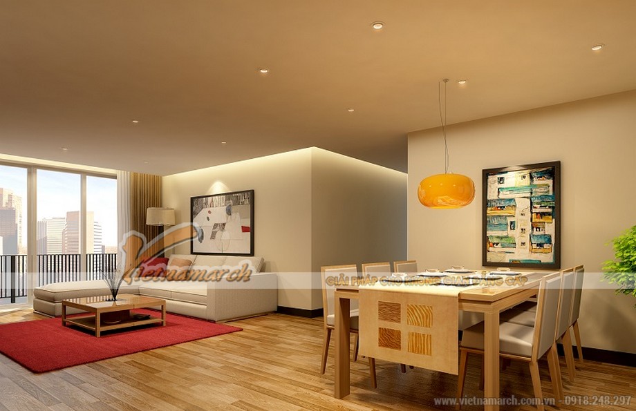 Thiết kế nội thất căn hộ mẫu chung cư Thống Nhất Complex 82 Nguyễn Tuân > 