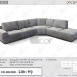 Sofa góc L da thật nhập khẩu cho phòng khách đẹp hiện đại bậc nhất:  DG1005- Artu – Italia