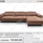 Sofa nhập khẩu cao cấp góc L : DG1001 Saporini – Canova – Italia đẹp đốn tim người nhìn