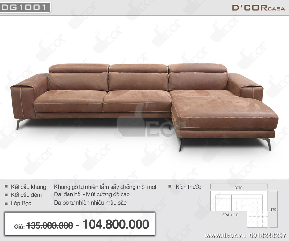 Sofa nhập khẩu cao cấp DG1001 Saporini - Canova - Italia đẹp đốn tim người nhìn 