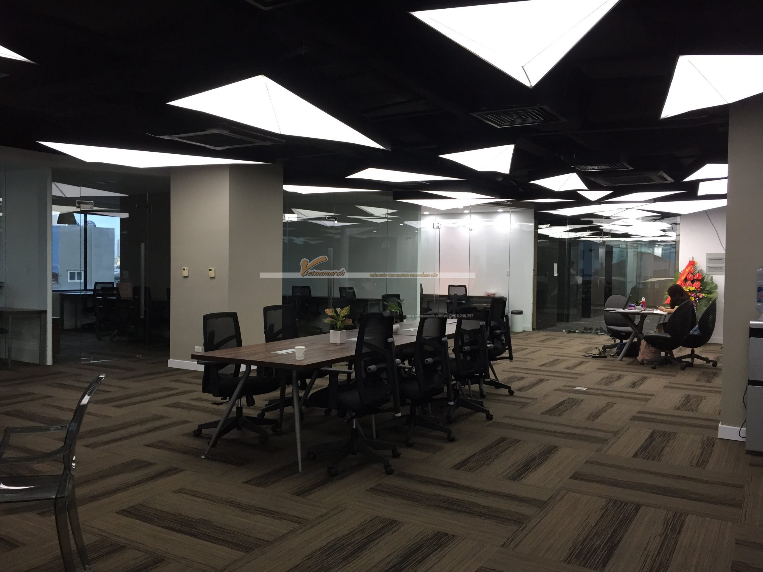 Thiết kế nội thất văn phòng Co-woking space hiện đại tầng 5 Kim Mã- Nhân tố thúc đẩy Start-up thành công