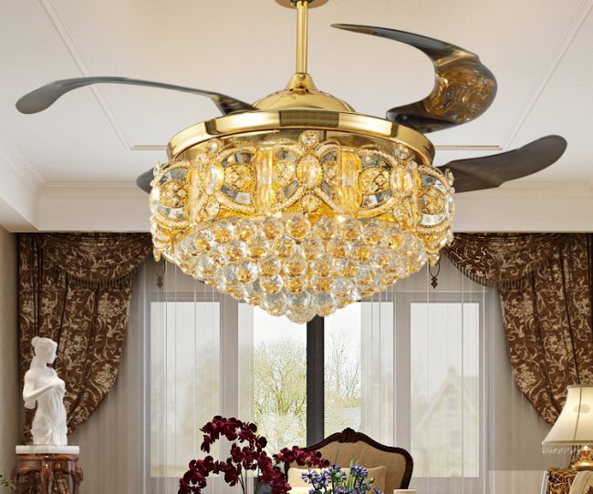 Bí quyết chọn quạt trần đèn đẹp hợp phong thủy cho phòng khách