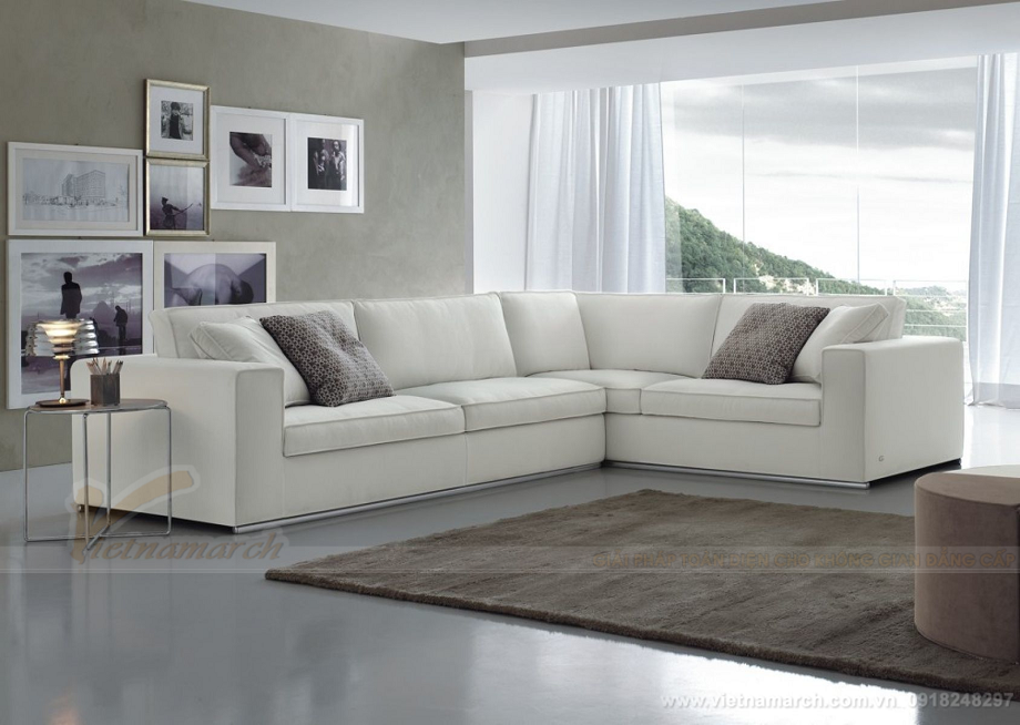 Mua sofa da màu trắng mang đến điều tuyệt vời gì cho ngôi nhà của bạn? > Sofa da