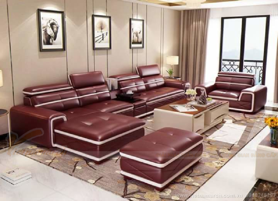 Lời khuyên của chuyên gia: Nên lựa chọn sofa da thật nhập khẩu cho phòng khách > Sofa da