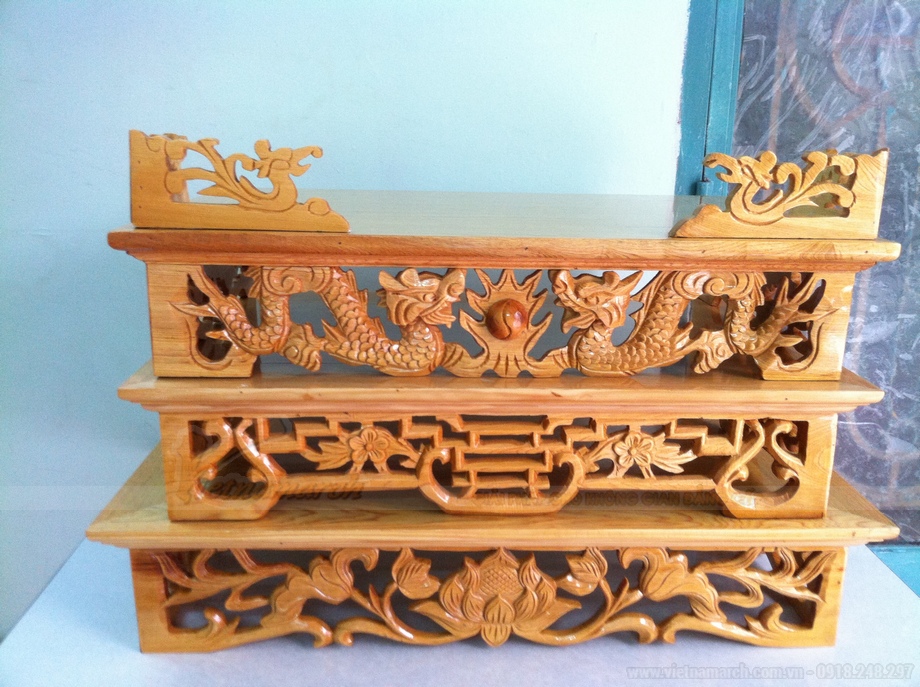 10++ mẫu bàn thờ treo tường 2 tầng đẹp! 10++ mẫu bàn thờ treo tường 2 tầng đẹp!
