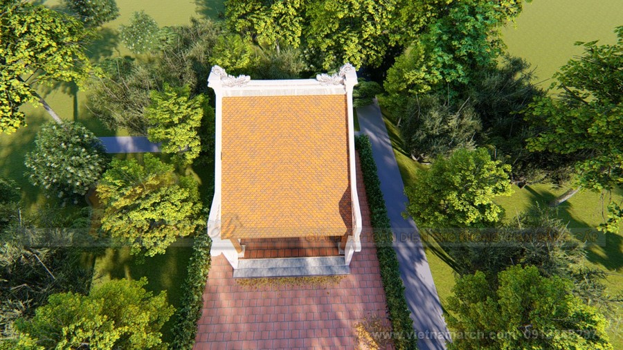 Phương án thiết kế nhà thờ họ diện tích nhỏ của gia đình anh Hùng ở Gia Lâm > Phương án thiết kế nhà thờ họ diện tích nhỏ của gia đình anh Hùng ở Gia Lâm