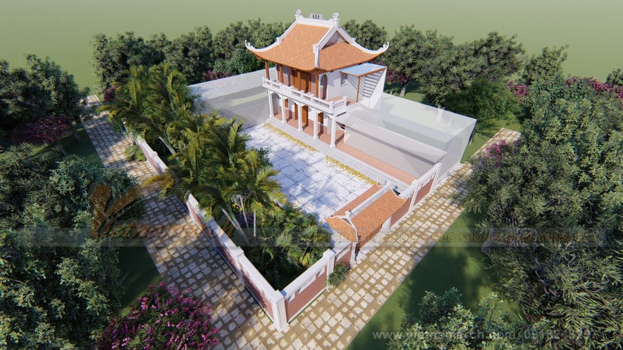 Phương án thiết kế, thi công nhà thờ 4 mái, 2 tầng của gia đình chú Riễm ở Nam Định > Phương án thiết kế, thi công nhà thờ họ 4 mái, 2 tầng của gia đình chú Riễm ở Nam Định