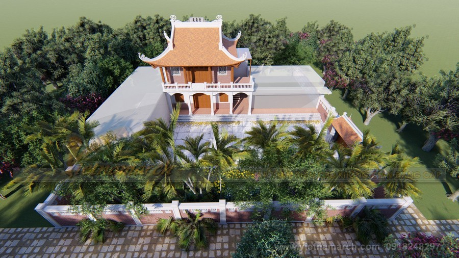 Phương án thiết kế thi công nhà thờ 4 mái 2 tầng của gia đình chú Riễm ở Nam Định > Phương án thiết kế, thi công nhà thờ họ 4 mái, 2 tầng của gia đình chú Riễm ở Nam Định
