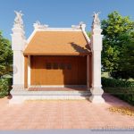 Phương án thiết kế nhà thờ họ diện tích nhỏ của gia đình anh Hùng ở Gia Lâm