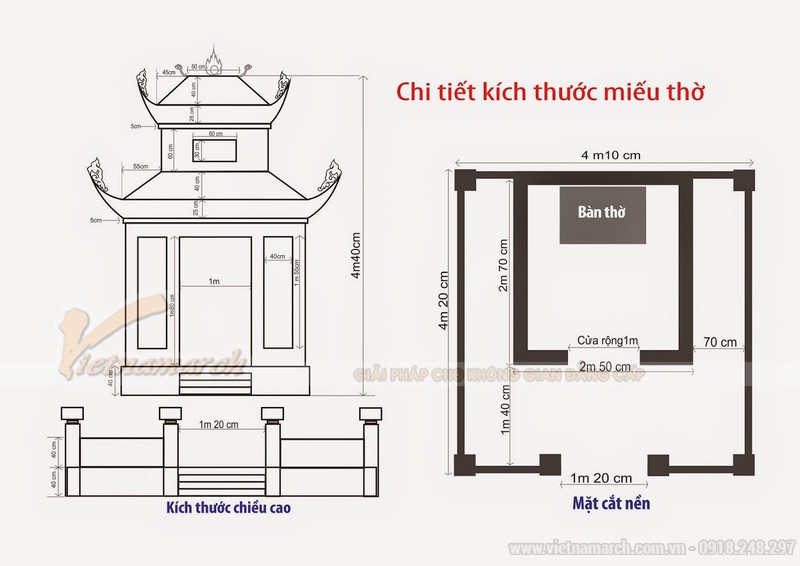 15 mẫu thiết kế chùa chiền, miếu thờ đẹp