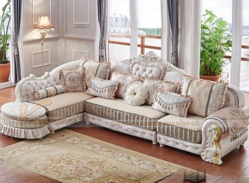 17 mẫu sofa da dài 3m nhất định phải có cho phòng khách rộng đẹp hiện đại