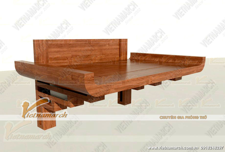 BTT 05- Mẫu bàn thờ treo tường thiết kế đơn giản, độc đáo phù hợp với nhiều không gian trong gia đình