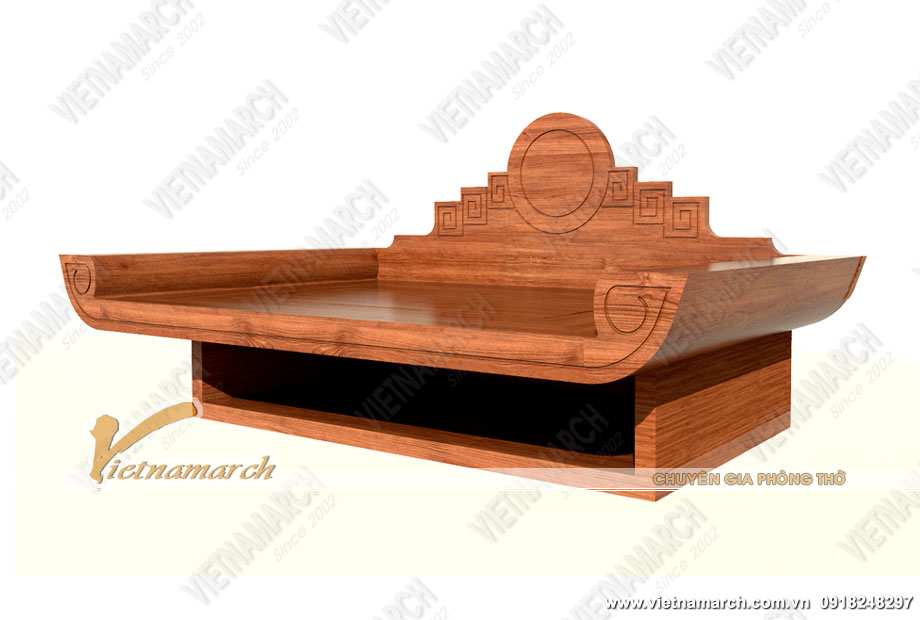 Những mẫu bàn thờ treo tường mang phong cách truyền thống > Mẫu bàn thờ treo tường truyền thống