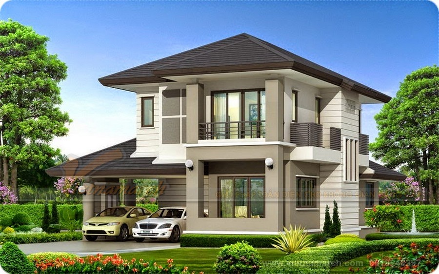 Những mẫu thiết kế nhà biệt thự 2 tầng sang trọng và hiện đại Những mẫu thiết kế nhà biệt thự 2 tầng sang trọng và hiện đại