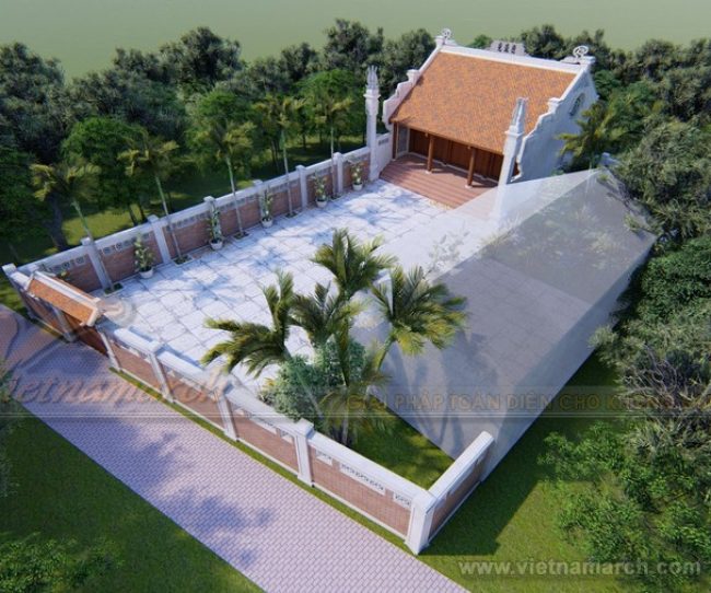Phương án thiết kế thi công nhà từ đường 2 mái của chú Hùng ở Nghệ An