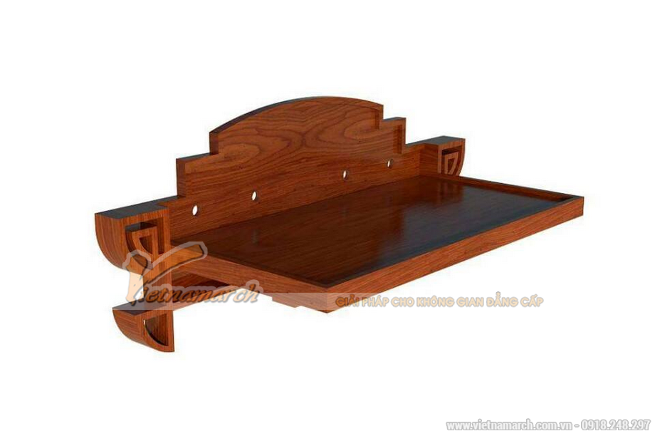 mẫu bàn thờ treo gỗ hương 56x95 cm
