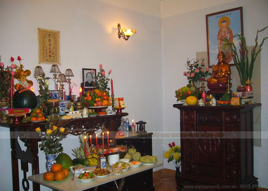 Hướng dẫn chi tiết cách bày bàn thờ Quan âm tại nhà và đồ cúng lễ Mẹ Quan âm