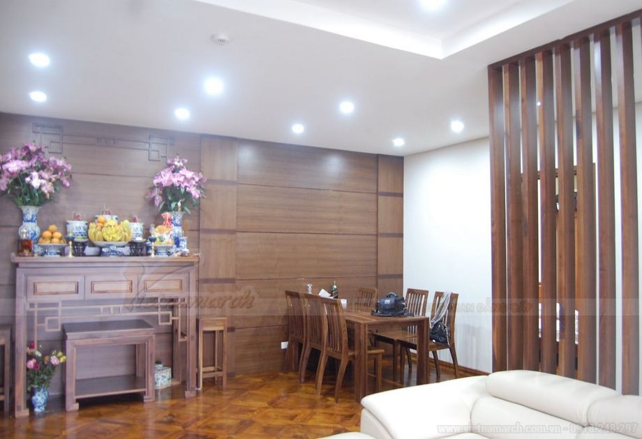 Phòng khách kết hợp để bàn thờ - Giải pháp tiết kiệm không gian cho ngôi nhà của bạn