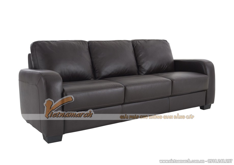 Không thể bỏ qua những mẫu ghế sofa đơn giản hiện đại cho không gian phòng khách > Mẫu sofa văng da đơn giản, hiện đại, sang trọng