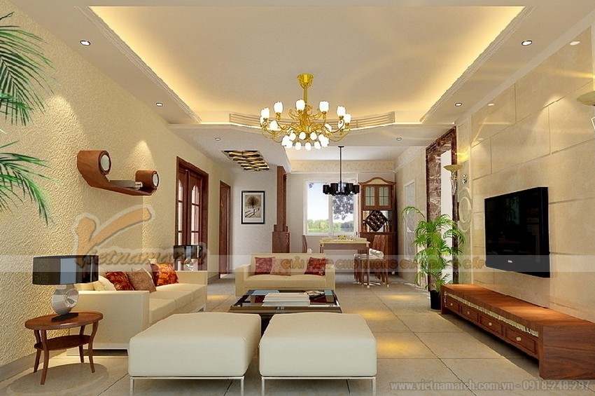 Bộ đèn chùm góp phần tăng thêm sự sang trọng