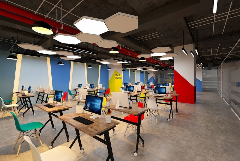 KiCoworking Space – Coworking space Lê Văn Lương đầy sáng tạo và hứng khởi > khu vực làm việc