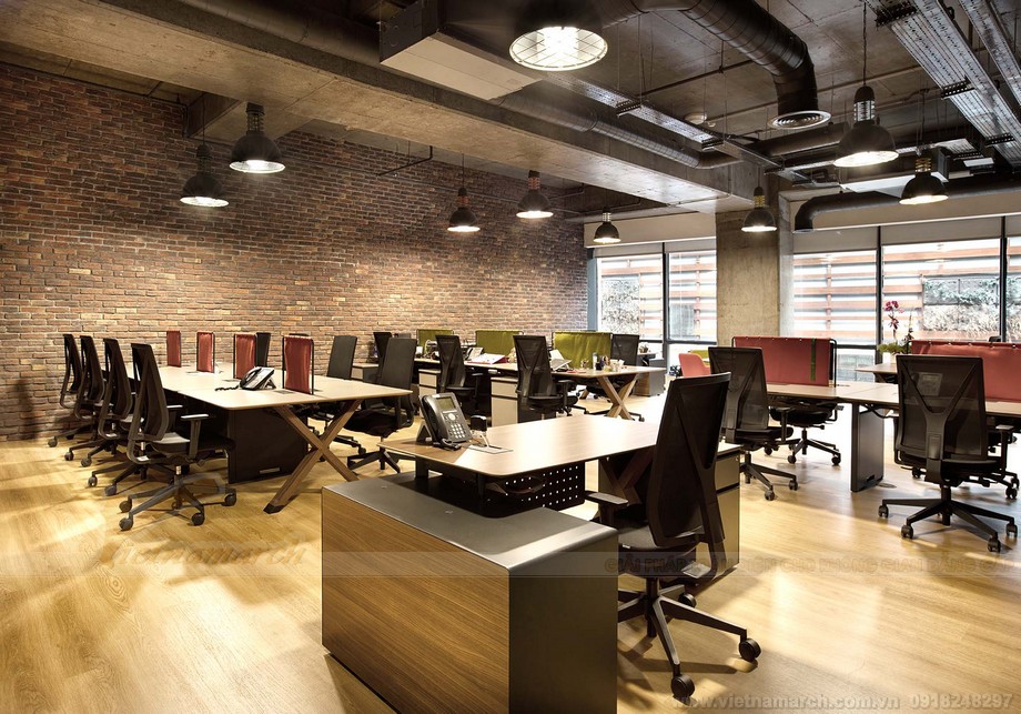 Thiết kế văn phòng coworking space ngập tràn màu sắc đẹp như quán cafe chuẩn xu hướng 2023 > Dự án thiết kế nội thất văn phòng hiện đại 