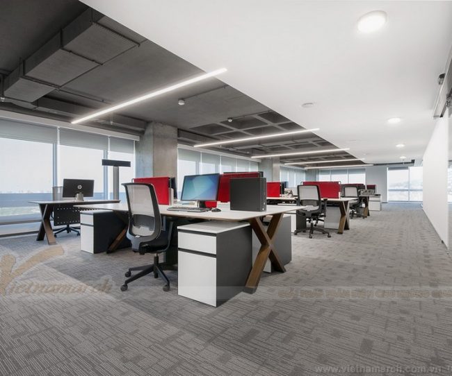 Dự án thiết kế văn phòng chia sẻ coworking space hiện đại, ấn tượng