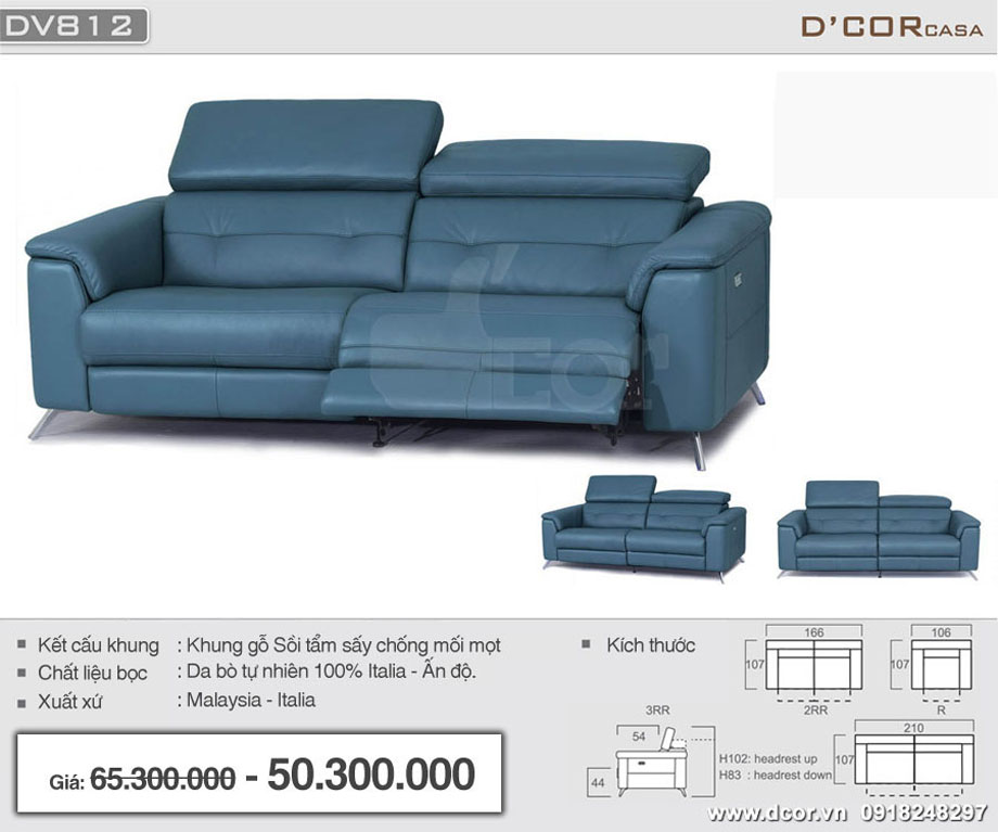 sofa da nhập khẩu hiện đại