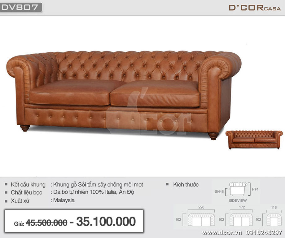 Sofa văng nhập khẩu Malaysia