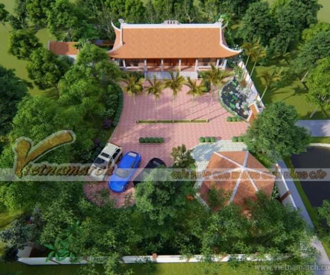 Hồ sơ: Thiết kế nhà thờ dòng họ và tiểu cảnh sân vườn tại Ninh Bình.