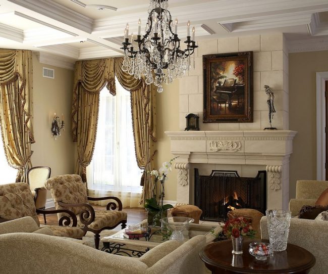 Bàn sofa cổ điển mặt đá cao cấp