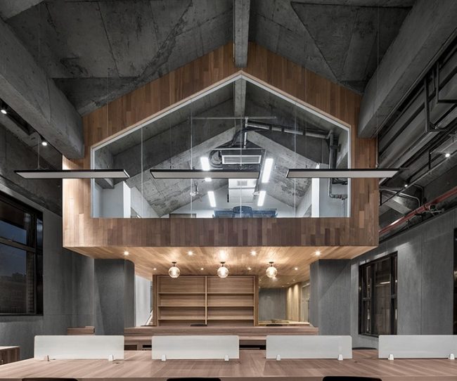 Dự án thiết kế không gian làm việc chung coworking space hiện đại với gỗ