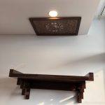 Lắp đặt bàn thờ treo gỗ sồi kt 48×81 tại chung cư Hoàng Hoa Thám Hà Nội