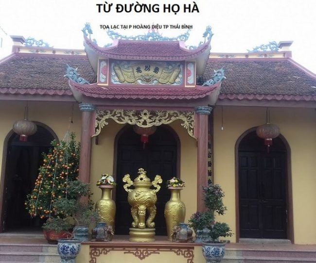 Những mẫu thiết kế nhà thờ họ Hà ở Việt Nam đẹp nhất
