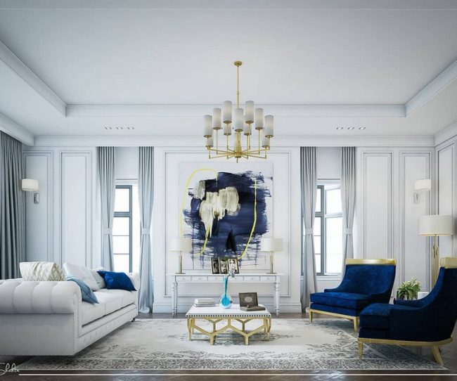 bộ sofa tân cổ điển mạ vàng tông màu trầm