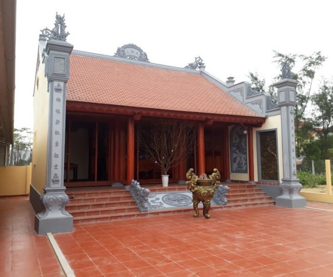 Hình ảnh ghi lại quy trình thi công thực tế nhà thờ họ chú Hùng Nghệ An