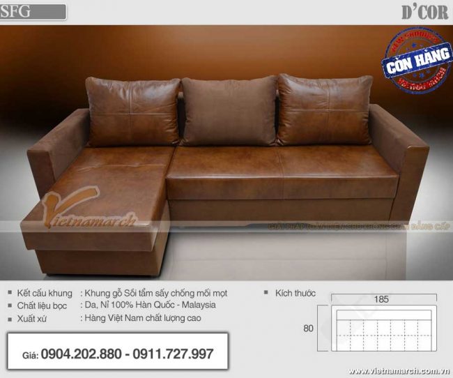 35 Mẫu sofa góc màu nâu thiết kế đẹp cho phòng khách sang trọng