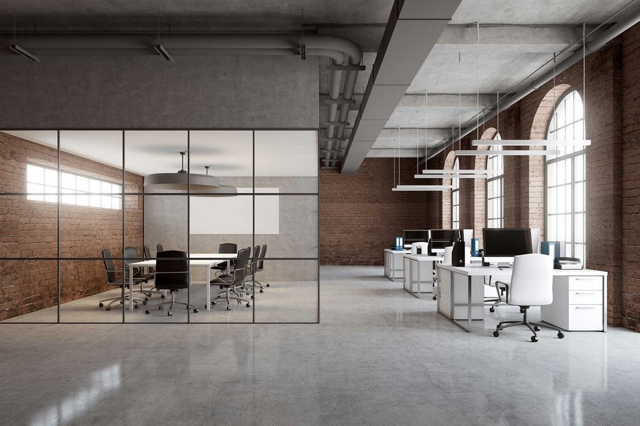 Các phong cách thiết kế nội thất văn phòng HOT nhất 2023 > Phong cách thiết kế nội thất văn phòng công nghiệp