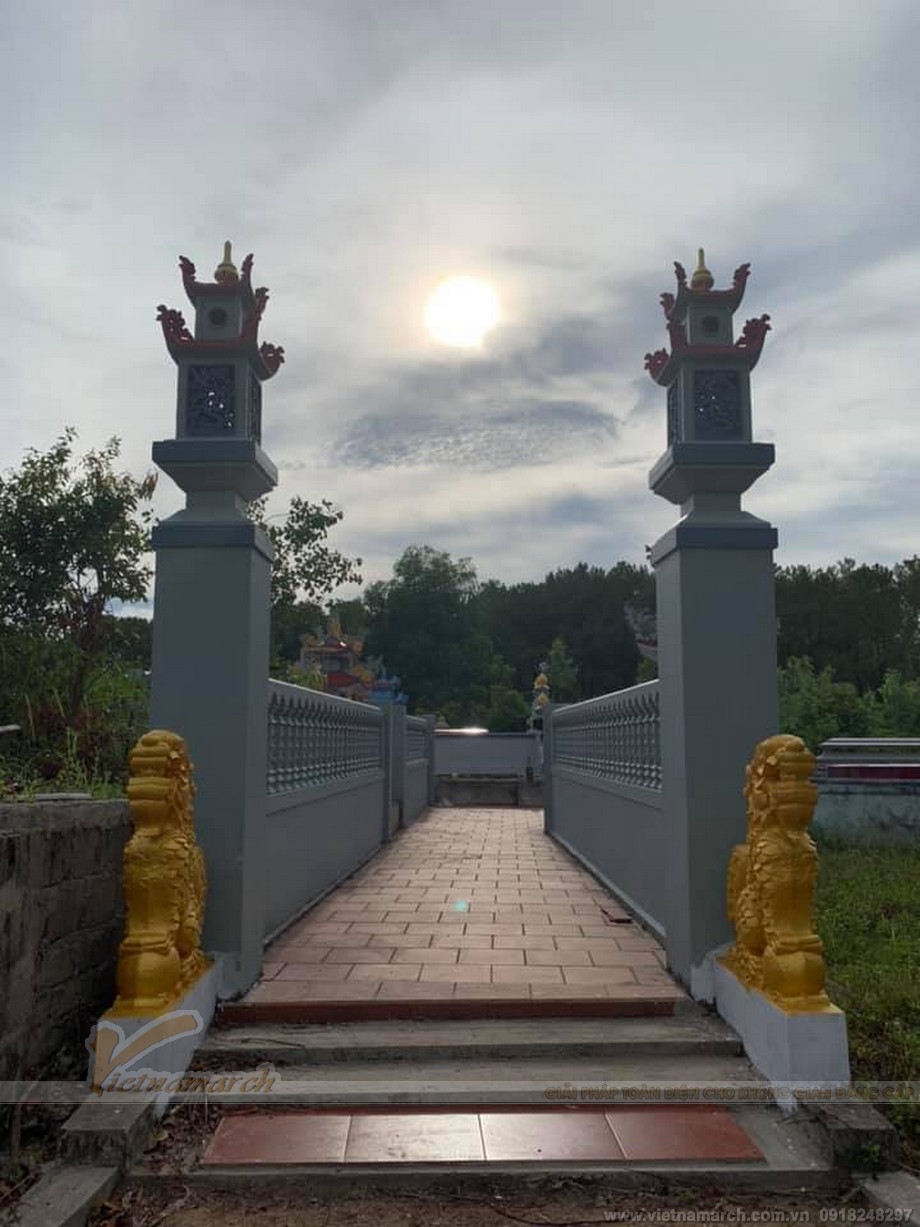 Thiết kế lăng mộ đẹp họ Nguyễn ở Đồng Hà Quảng Trị